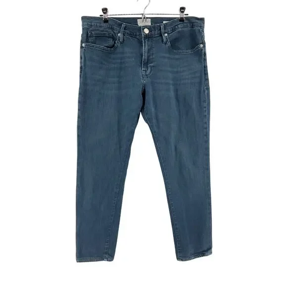 Frame Athletic Catalina Lhomme Denim Jeans Size 34 - Picture 2 of 11